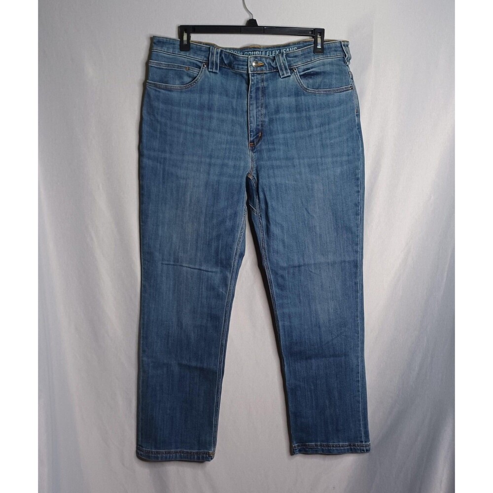 Duluth Trading Co Jeans Mens 38x32 Blue Ballroom Double Flex Relaxed Straight